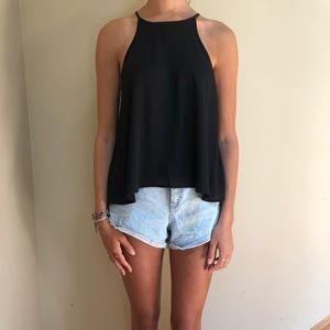 Black flowy shirt